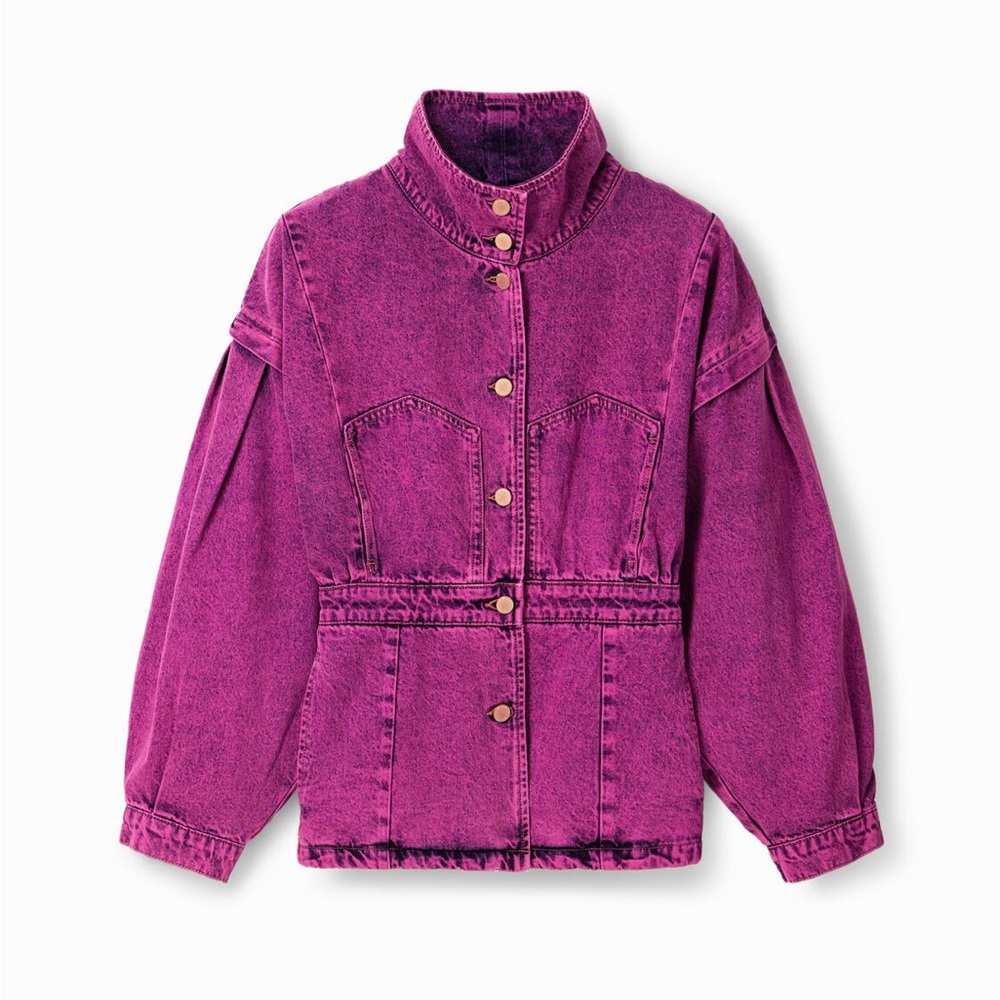 Desigal, Purple/pink, Maitrepierre denim jacket, size medium